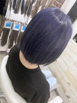 24 岸和田店&nbsp;暗髪でも透明感！色落ちキレイなネイビーパープル