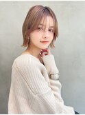 Siena 渋谷　ラベンダーベージュ×大人ショートボブ
