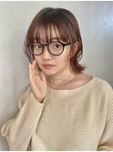 ワイドバングの外ハネボブ!