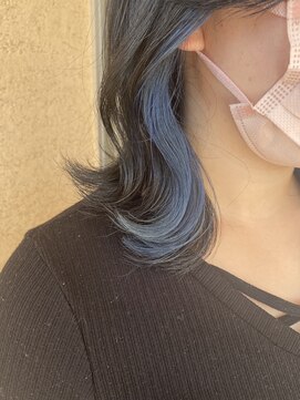 ジェリカヘアー サンフラワー通り(Jlica hair) グレージュ×夏オススメ！インナーブルー