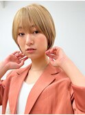 【長谷川】ハイトーンショートボブ