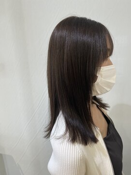 アッシュ 町田駅前通り店(Ash) 【Ash町田駅前通り店　清水重人】鎖骨ミディアムストレート