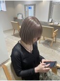 ミルクティーブロンド/宇都宮/ハイトーン/酸性ストレート