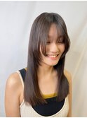顔周りウルフ