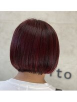 プリート Pulito&nbsp;重めボブ/赤紫系