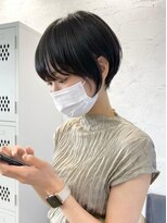 エリマ 調布(elima)&nbsp;くびれショートヘアグレージュカラーイルミナカラー大人ボブ＊