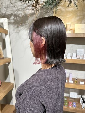 トリコ ショップアンドヘアサロン(tricot shop hair salon) インナーカラー×ピンク♪yu