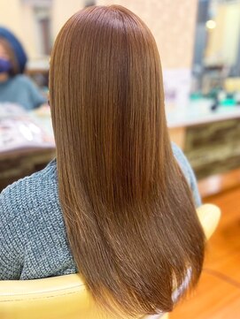 アークスヘアー 20代30代40代髪質改善カラーブラウンベージュ艶感ストレート