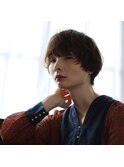 柔らかな毛先の動きでお洒落度アップ！大人マッシュショート