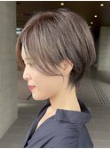 バレイヤージュショート