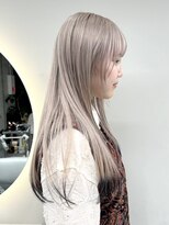 ソル ジングウマエ(SOL JINGUMAE)&nbsp;ミルクティーベージュダブルカラーインナーカラーハイライト