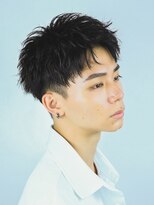 ベリショスパイキーショートべリーショートアップバングメンズ