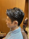 銀座　理容室　アイロンパーマ　ビジネスマン