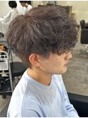 メンズマッシュパーマシャドウパーマ波巻パーマ刈り上げ