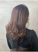パープルグレージュカラー