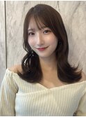 レイヤーカット×ショコラアッシュ【新宿/韓国ヘア/小顔ヘア】