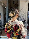 成人式前撮りヘアセット