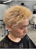 熊本メンズカラー ハイトーンカラー スパイキー MEN'S HAIR