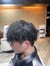 カット＋ツイストパーマ＋お顔そり　￥12000