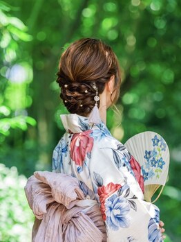 メルバ(Melva)の写真/夏祭りや花火大会など特別な1日を華やかに♪コスパ◎着付けとセットを熟練の技術でお届け！