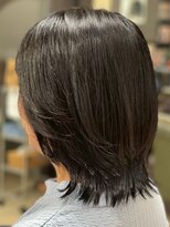 ヘアークリアー 春日部&nbsp;ミセス くびれレイヤーボブスタイル ナチュラルブラウン