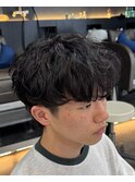 ツイストスパイラルパーマツイストパーマメンズマッシュパーマ