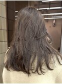 ブリーチなし ヘーゼルベージュ 海外 ハイレイヤー 夏