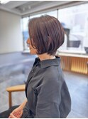 大人前下がりショートボブ　五十嵐
