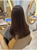 大人美人チョコレートブラウンショコラブラウン韓国ヘアモテ髪