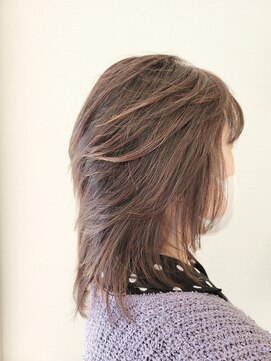 松本平太郎美容室 国立店 40代50代60代×ミディアムレイヤー×イノアカラー×ハイライト