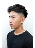 メンズカットアップバングスキンフェードツーブロック0903
