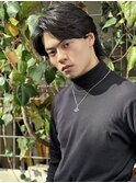 men's/メンズカット/縮毛矯正/黒染め/韓国/ブルーブラック/原宿