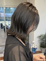 ノード(NODE)&nbsp;栄黒髪垢抜け丸みシルエットボブヘア