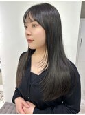 レイヤーカット　フェイスレイヤー　顔まわりレイヤー　韓国ヘア