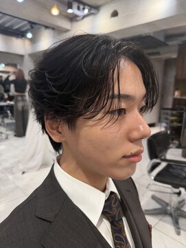 サイン メンズ 渋谷(SIGN men's) フェザーパーマ/ニュアンスパーマ/センターパート/カルマヘア