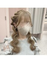 アリエス 八重洲店(Aries) サイド髪リボンハーフアップ