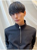 マッシュヘア似合わせメンズカットウルフヘアダウンパーマIB-49