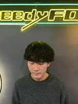 グリーディーフォックス 三軒茶屋(GreedyFOX)&nbsp;波巻き/マッシュパーマ/ウルフ/ハイライト<理容室>三軒茶屋