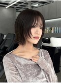 レイヤーボブ顔まわりレイヤーくびれボブ