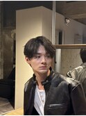 フェザーパーマ センターパート