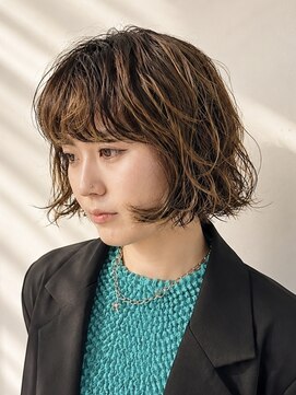 ノラジャーニー(NORA Journey) ボブパーマレイヤーパーマブリーチパーマショートボブ