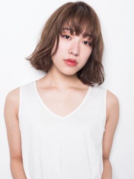 クアトロ グランシュ 川崎店(QUATRO × GranCieux) 【QUATRO】フリンジバングの柔らかピュアボブ