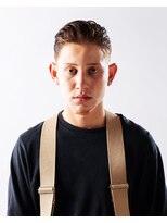 サンディーズバーバーショップ(Sandees)&nbsp;ワイルドツーブロックビジカジ刈り上げセミウェットオールバック