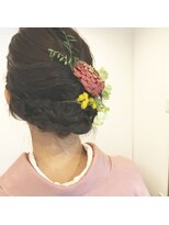 ちいさな美容室&nbsp;生花ヘアアレンジ