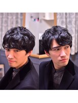 ラヴィ 中野(LAVIE)&nbsp;クラッシュパーマツーブロック<理容室＞