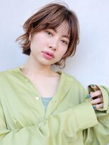 アルバム 新宿(ALBUM SHINJUKU)&nbsp;グレージュハイライト_コアブラウンフリンジウェーブ_7065