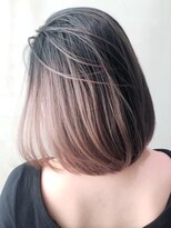 アイティー バイ アルバム 浦和店(IT by ALBUM) バレイヤージュボブ_オリーブカラーハイライトカラー_ba307511