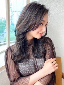 アフロート ディル(AFLOAT D'L) 大人かわいいエギョモリ ミルクティーブラウン ひし形シルエット