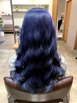 フーガヘアー 元住吉店(FUGA hair) 韓国風オルチャンヘア/ヨシンモリ/ディープブルーダブルカラー