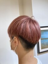 オーク 鷺沼(OAK)&nbsp;ピンクカラーショートマッシュ【OAK鷺沼/イルミナカラー/韓国】